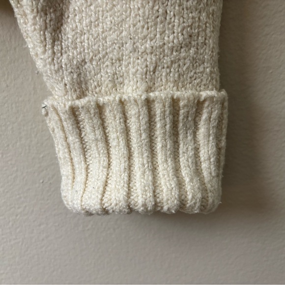 Maeve Anthropologie Cream Cropped Knit Sweater Size Small Cozy Boho - Picture 6 of 9